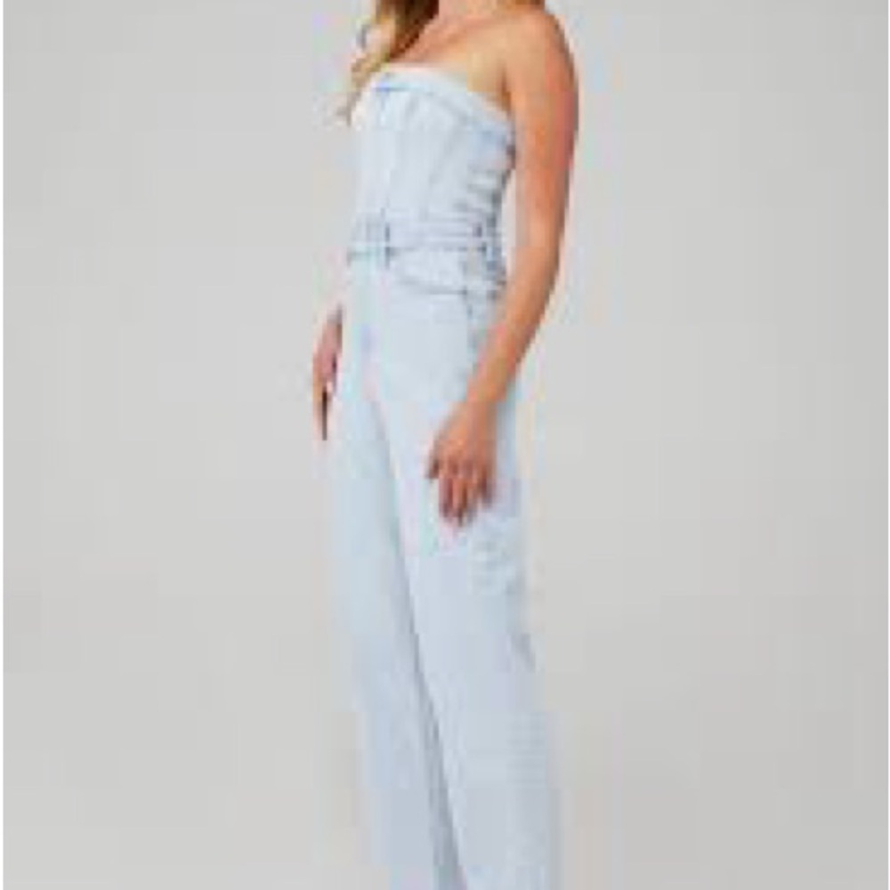 Good American Fit For Success Denim Tube Jumpsuit